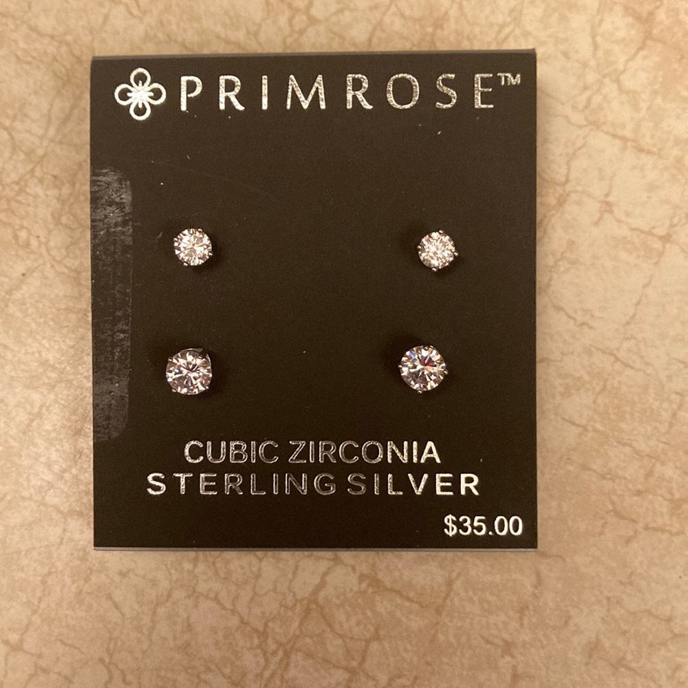 Primrose earrings two pair diamonds